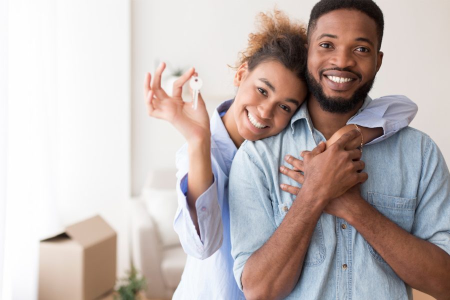 Couple receives home loan.
